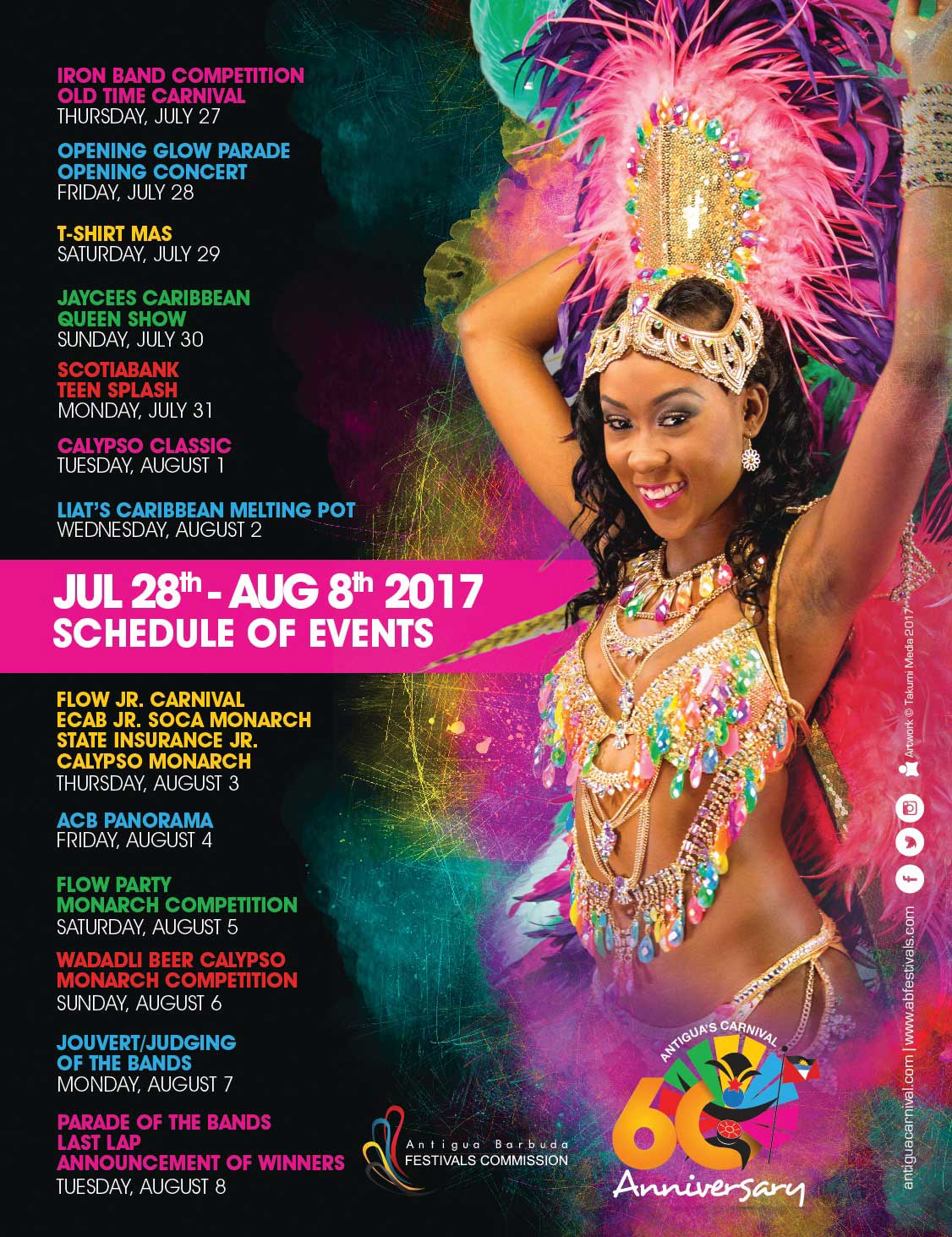 antigua carnival 2017 schedule