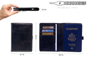 Premium Genuine Leather Apple AirTag Passport Holder With RFID Theft Protection